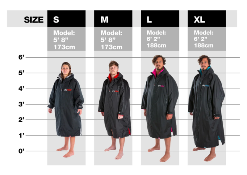 Dryrobe Advance S/S Outdoor Changing Robe in Black / Red-1